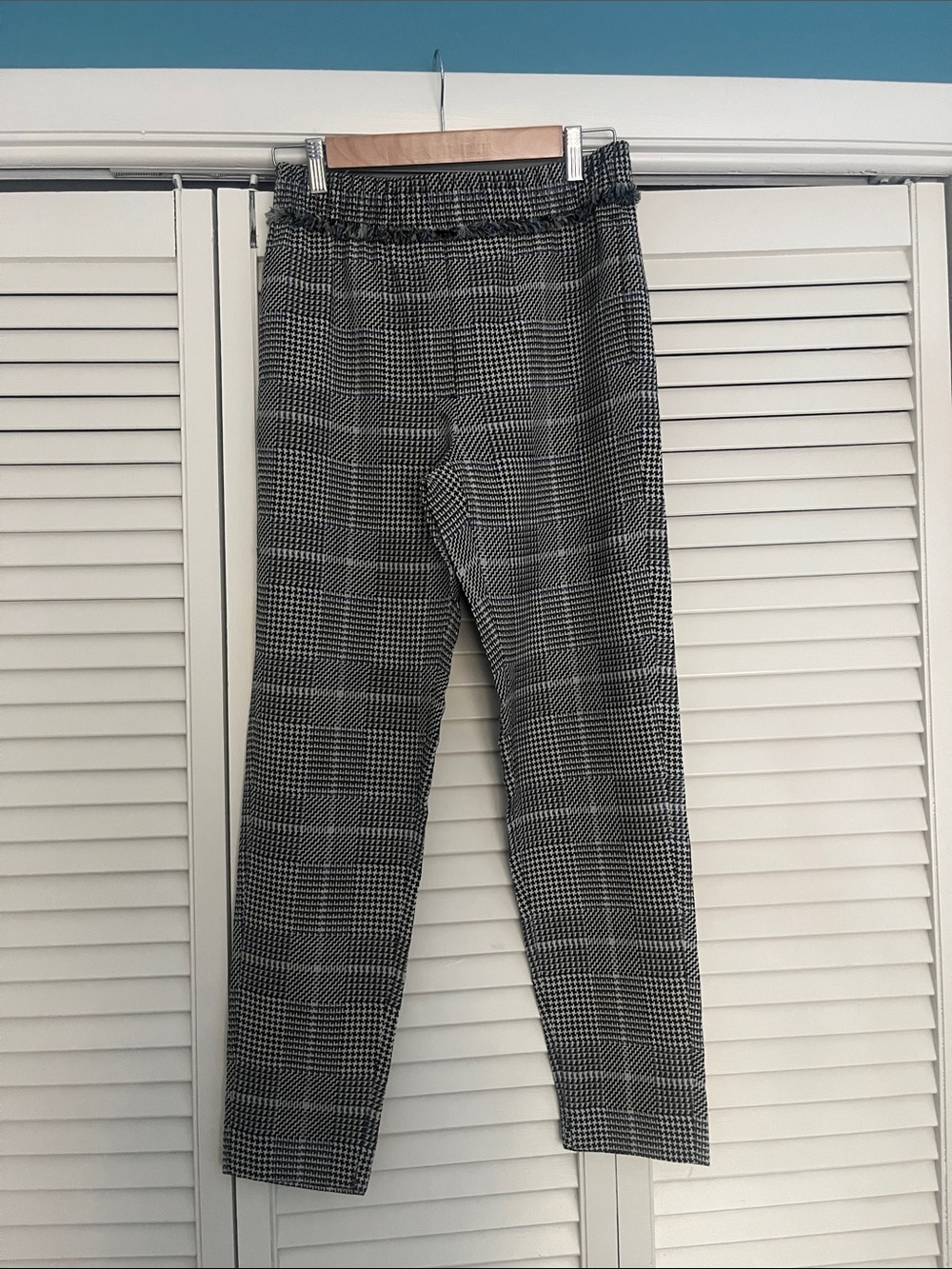 3.1 Phillip Lim Black and White Glen Plaid Pants